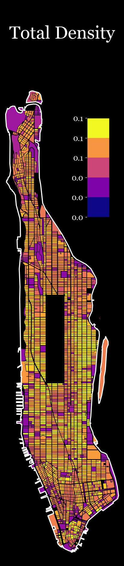 Manhattan - Density Total Sqrt